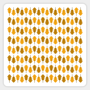 Oak Leaves Pattern (Golden Brown) Magnet